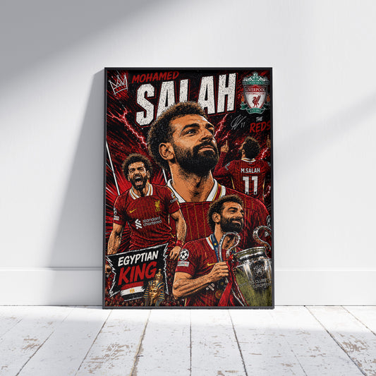 Mohamed Salah Liverpool Football Poster