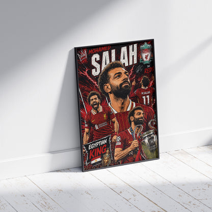 Mohamed Salah Liverpool Football Poster