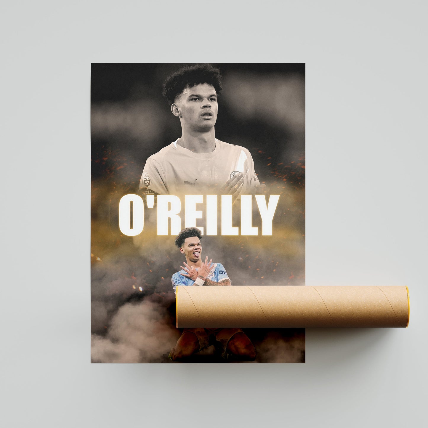 Nico O'Reilly Man City Football Poster