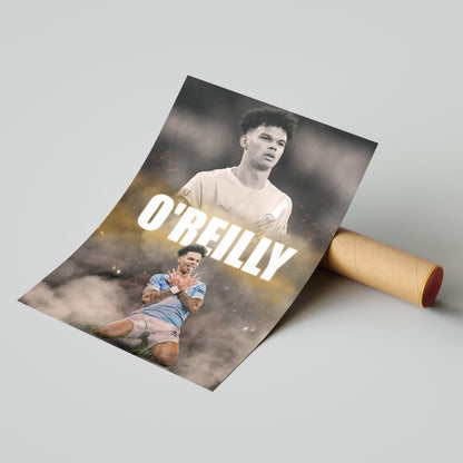 Nico O'Reilly Man City Football Poster