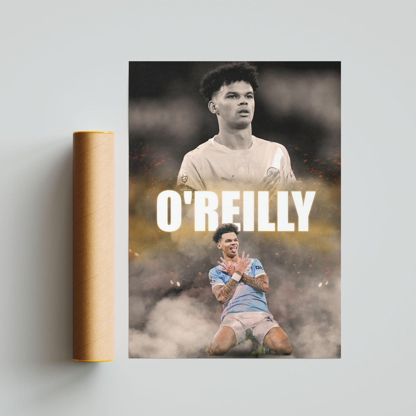 Nico O'Reilly Man City Football Poster
