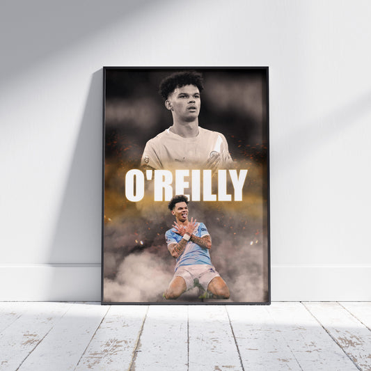 Nico O'Reilly Man City Football Poster