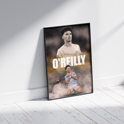 Nico O'Reilly Man City Football Poster