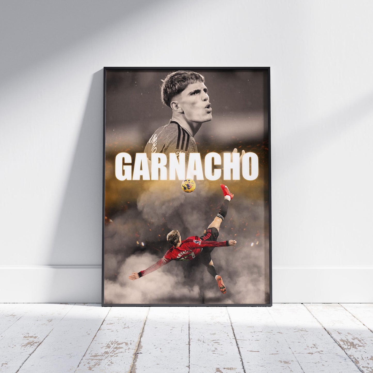 Alejandro Garnacho Man Utd Football Poster