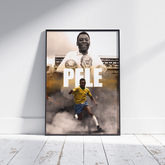 Pele Football Poster