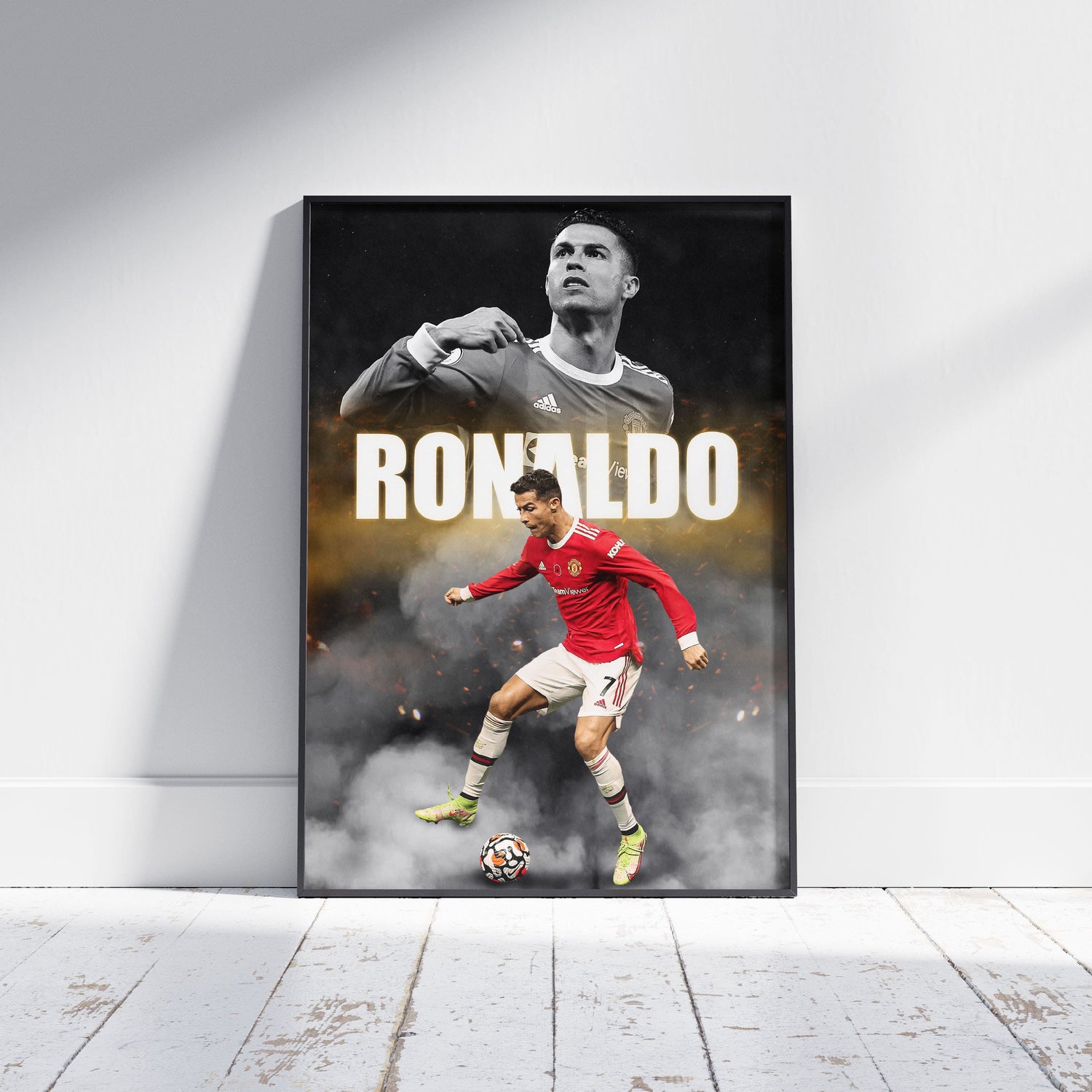 Cristiano Ronaldo Manchester United Football Poster - FootballCorner