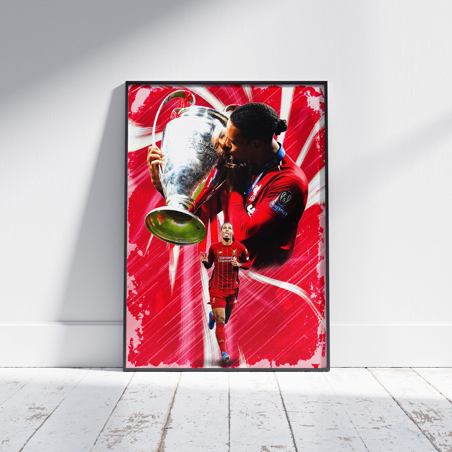 Virgil van Dijk Liverpool Football Poster