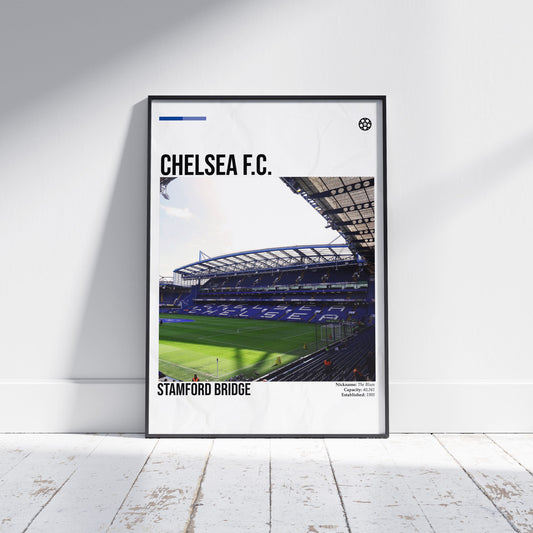 Chelsea FC Stamford Bridge Stadium Football Poster