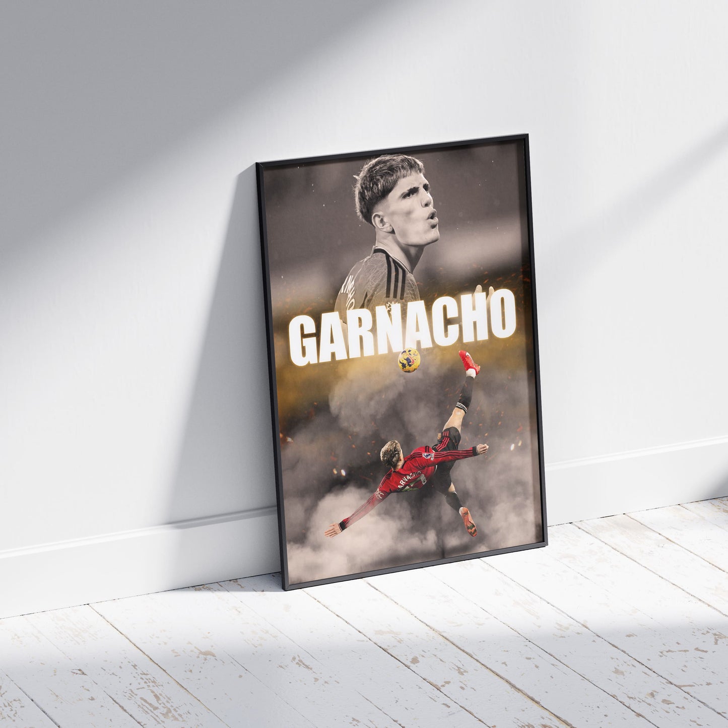 Alejandro Garnacho Man Utd Football Poster