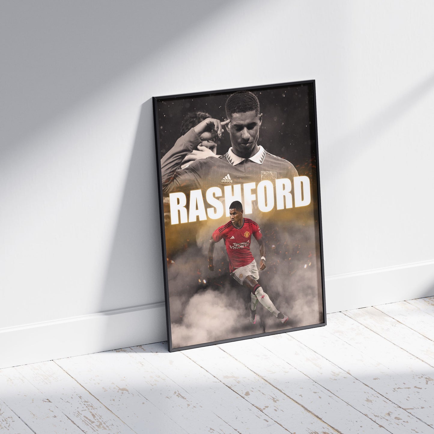 Marcus Rashford Man Utd Football Poster