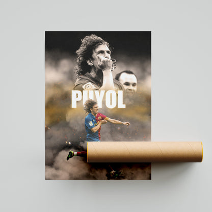 Carles Puyol Barcelona Football Poster
