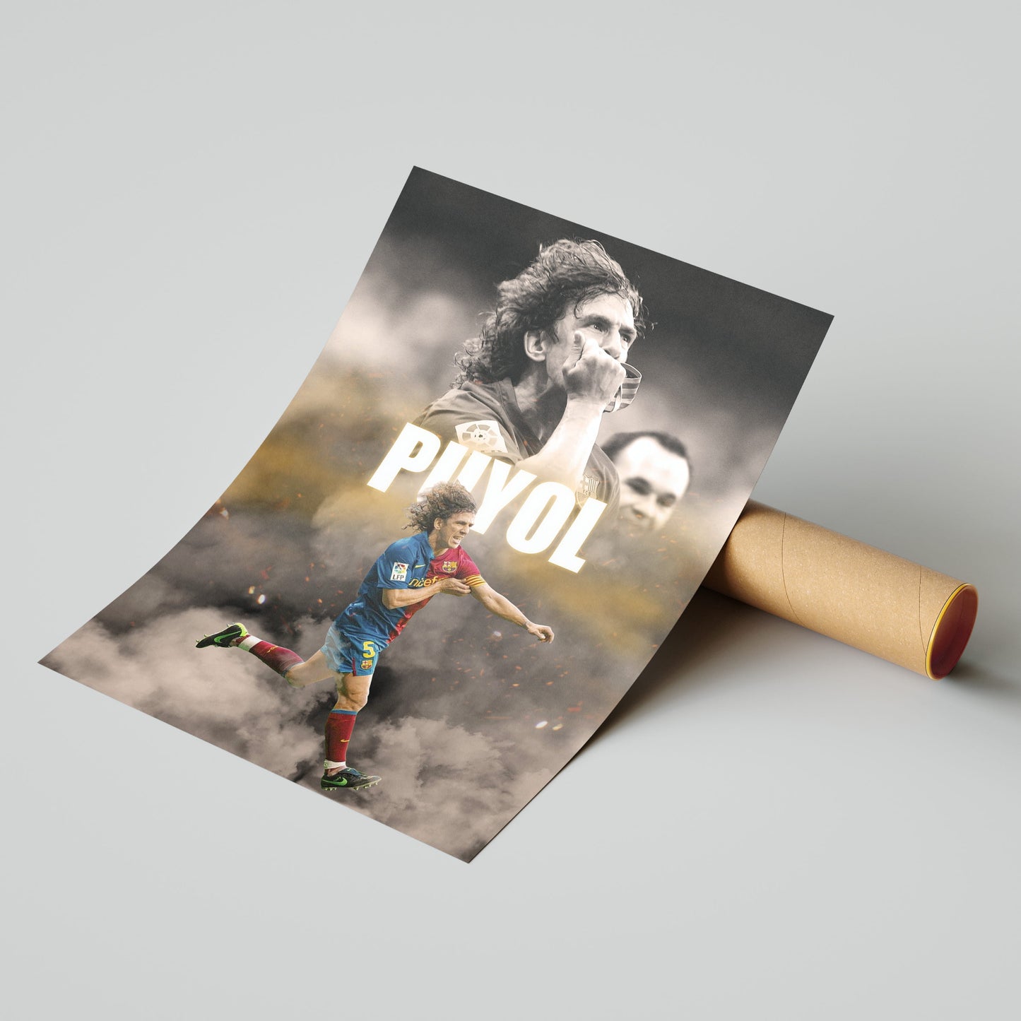 Carles Puyol Barcelona Football Poster