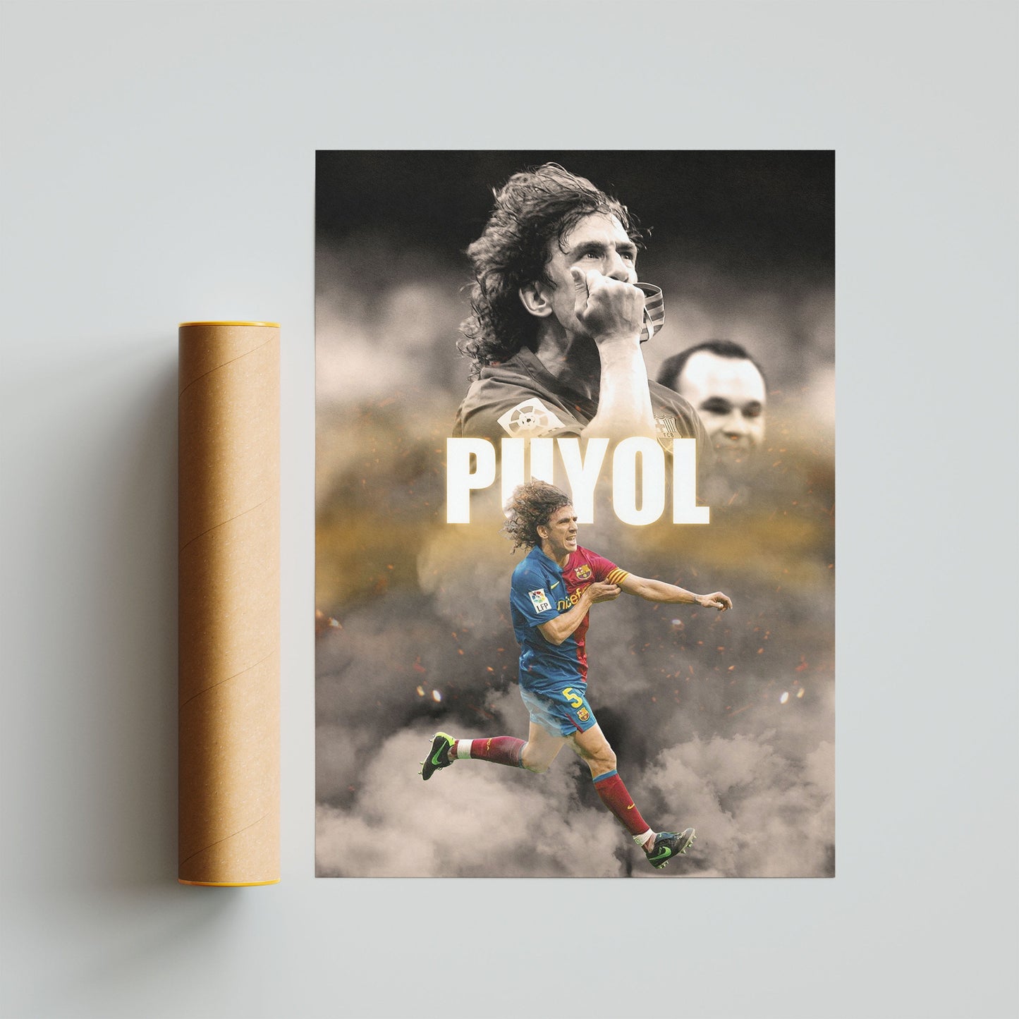 Carles Puyol Barcelona Football Poster