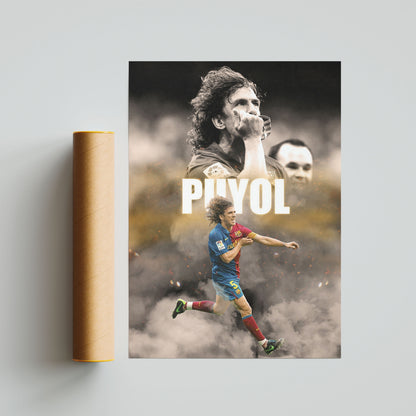 Carles Puyol Barcelona Football Poster