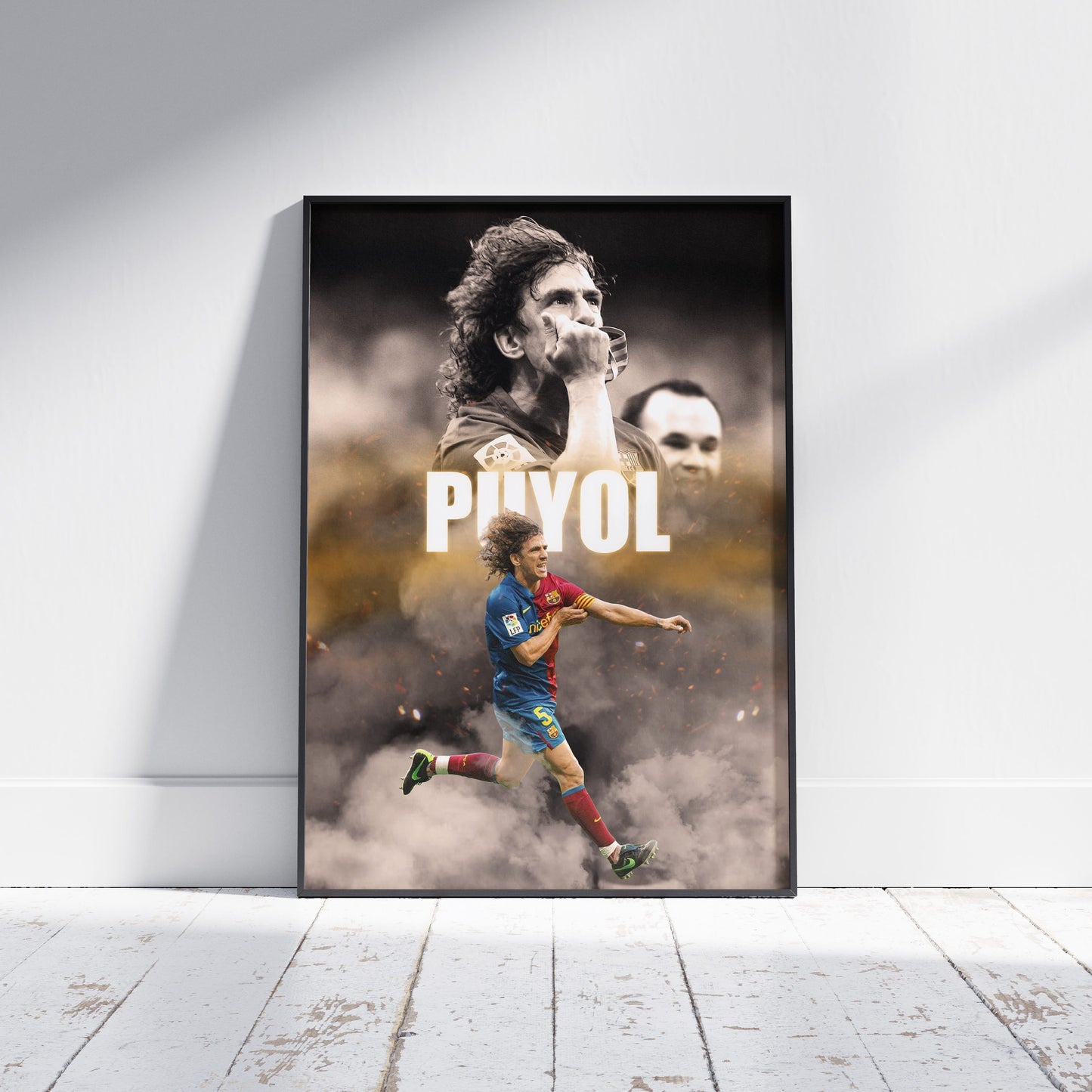 Carles Puyol Barcelona Football Poster