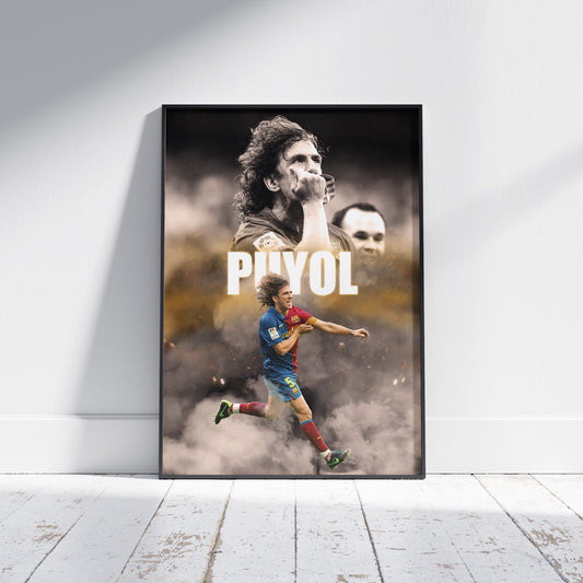 Carles Puyol Barcelona Football Poster