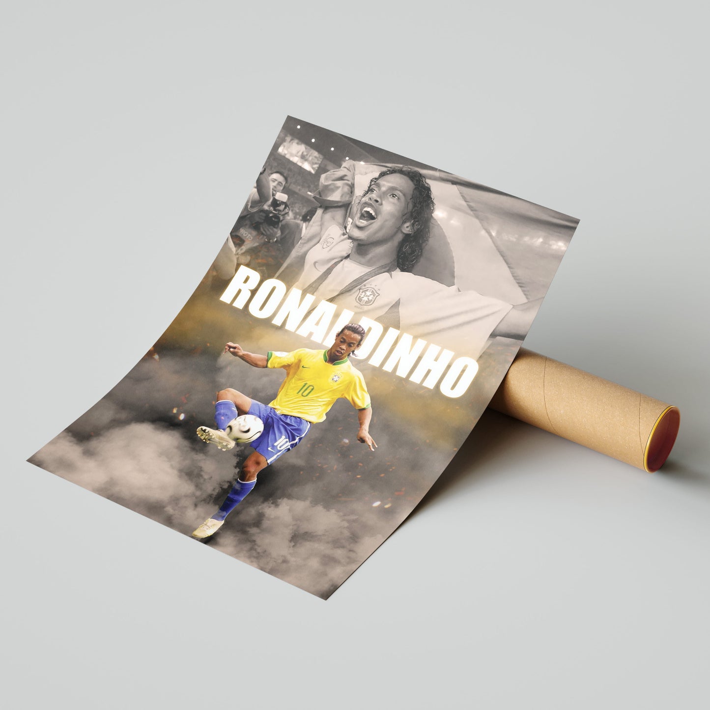 Ronaldinho Brazil Football Poster