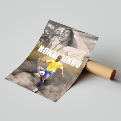 Ronaldinho Brazil Football Poster