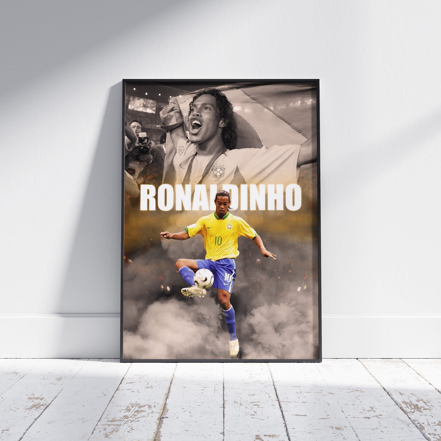 Ronaldinho Brazil Football Poster
