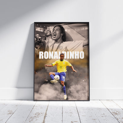 Ronaldinho Brazil Football Poster