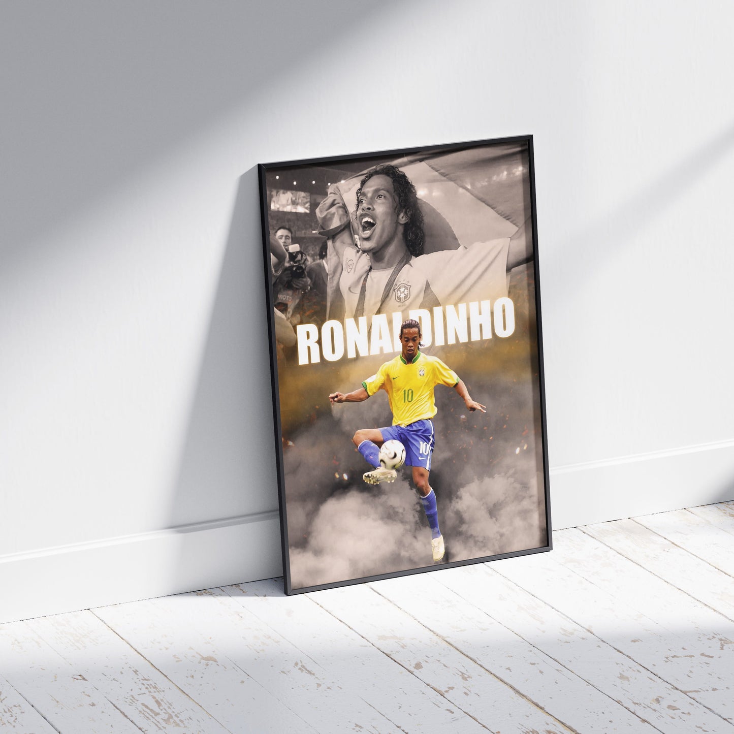 Ronaldinho Brazil Football Poster