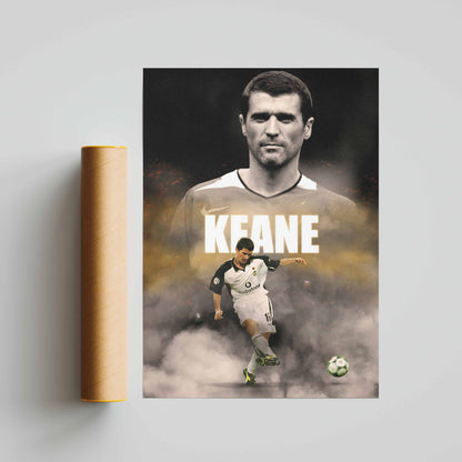 Roy Keane Manchester Utd Football Poster - FootballCorner