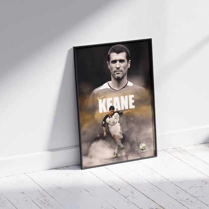 Roy Keane Manchester Utd Football Poster - FootballCorner