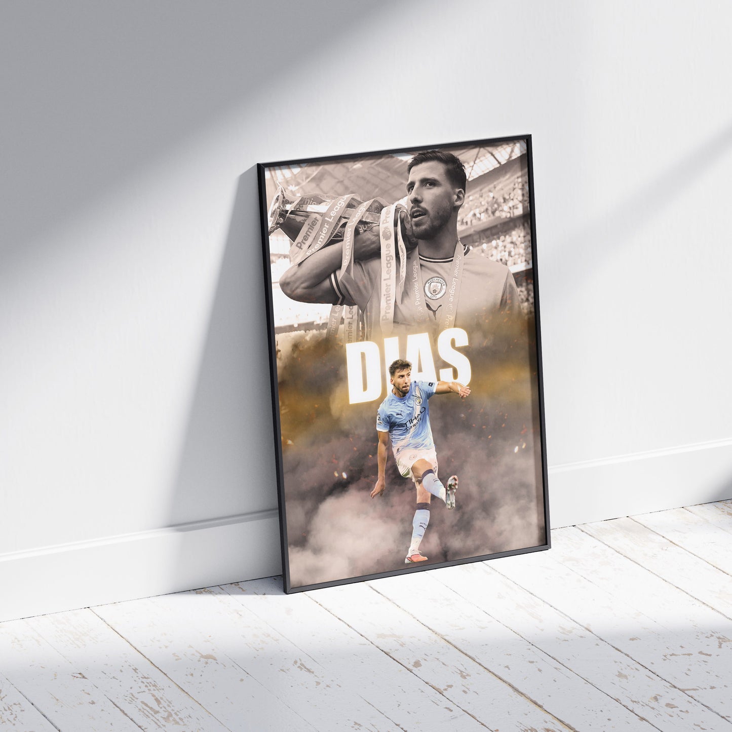 Ruben Dias Man City Football Poster