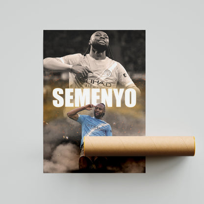 Antoine Semenyo Man City Football Poster