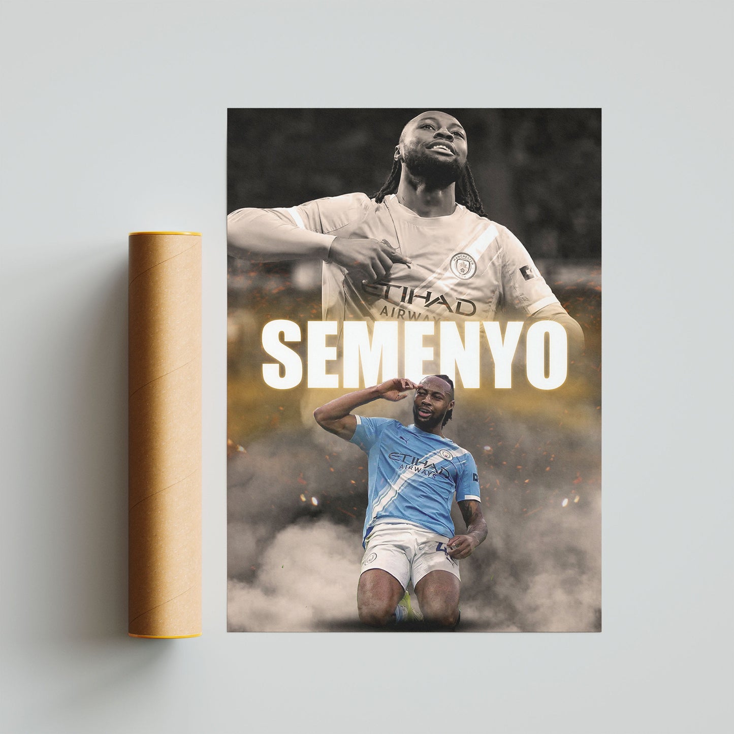 Antoine Semenyo Man City Football Poster