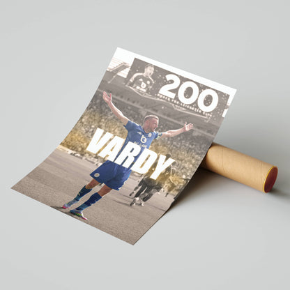 Jamie Vardy Leicester City Football Poster Print