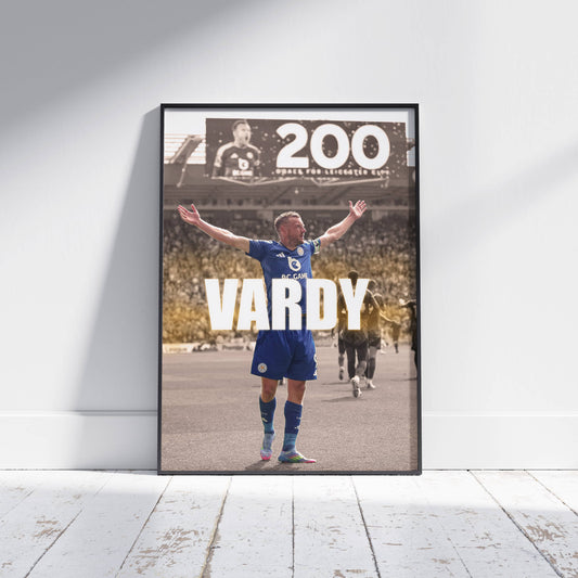 Jamie Vardy Leicester City Football Poster Print