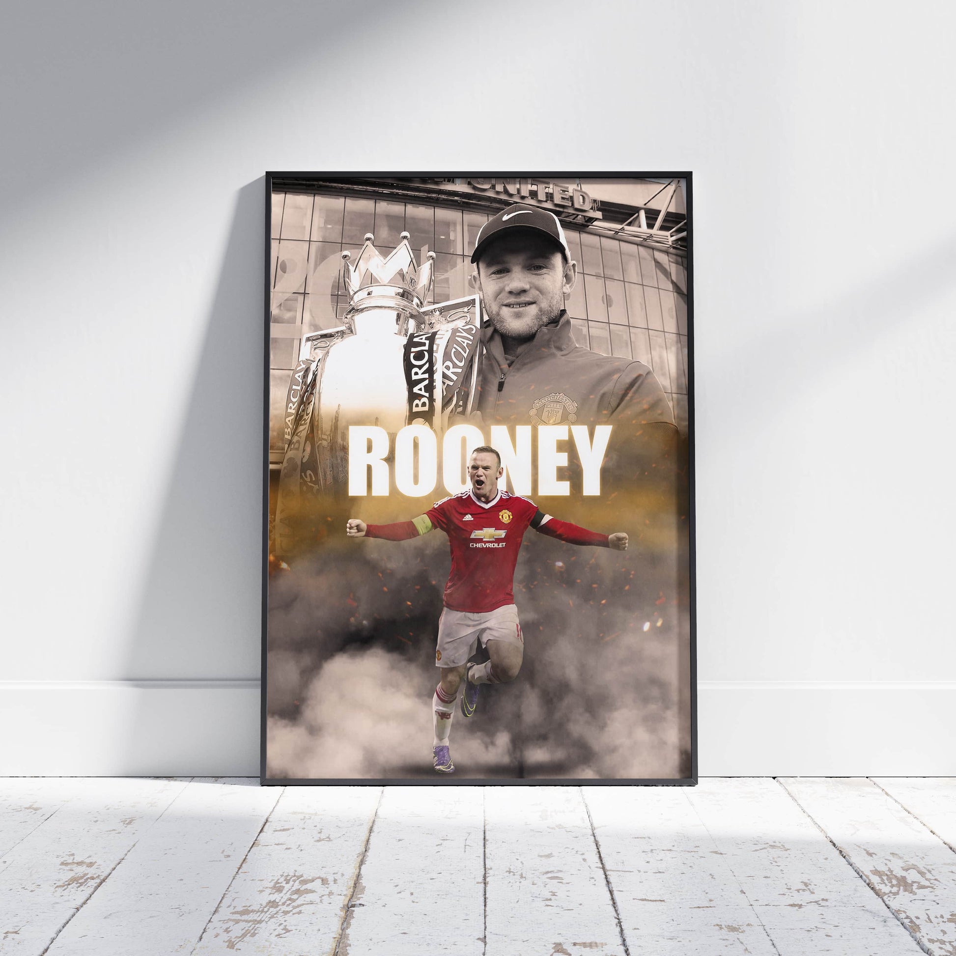 Wayne Rooney Manchester Utd Football Poster - FootballCorner