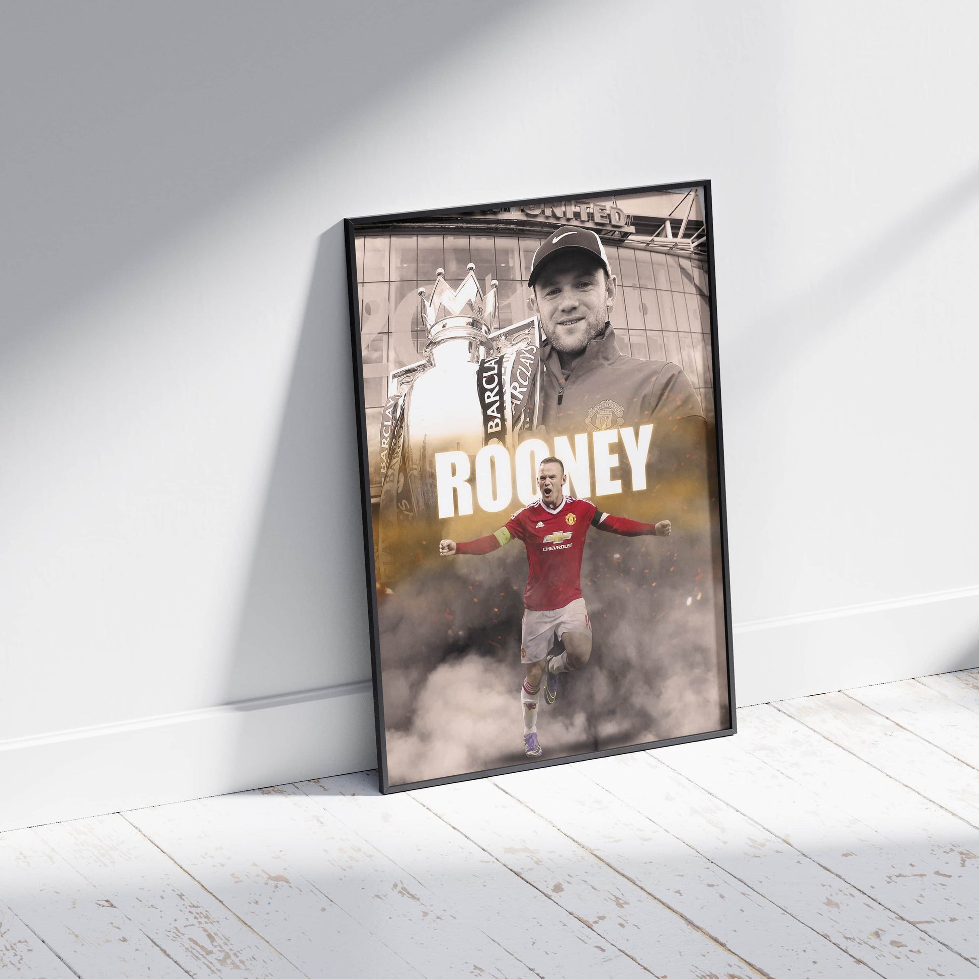 Wayne Rooney Manchester Utd Football Poster - FootballCorner