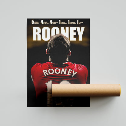 Wayne Rooney Football Poster