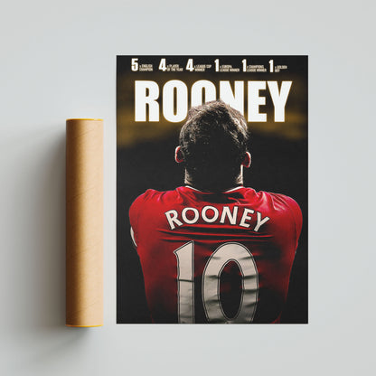 Wayne Rooney Football Poster