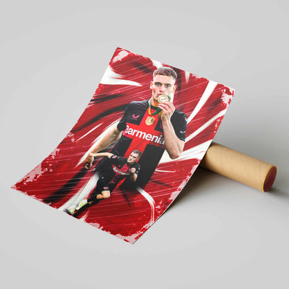 Florian Wirtz Bayer Leverkusen Poster Print