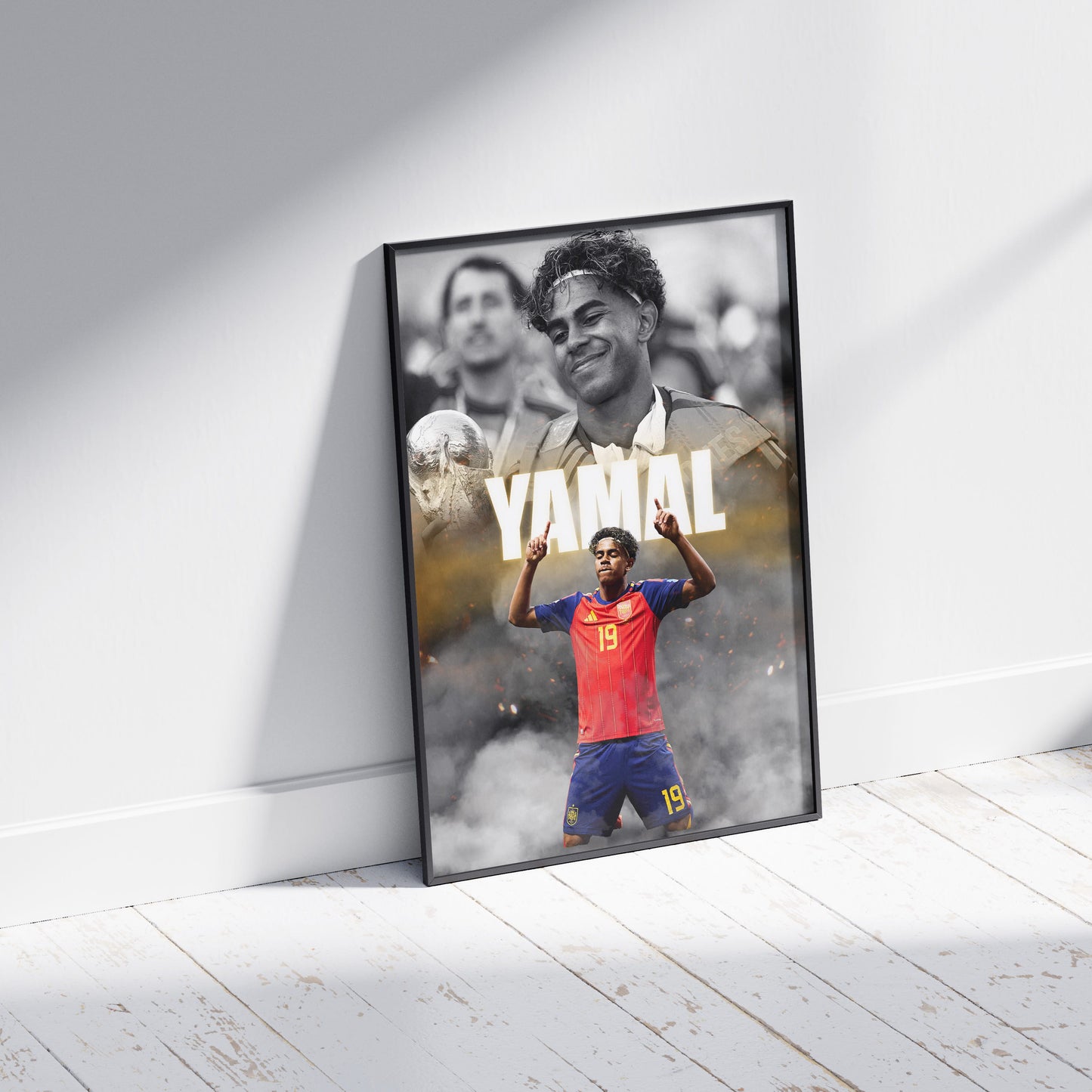 Lamine Yamal Spain World Cup Football Poster