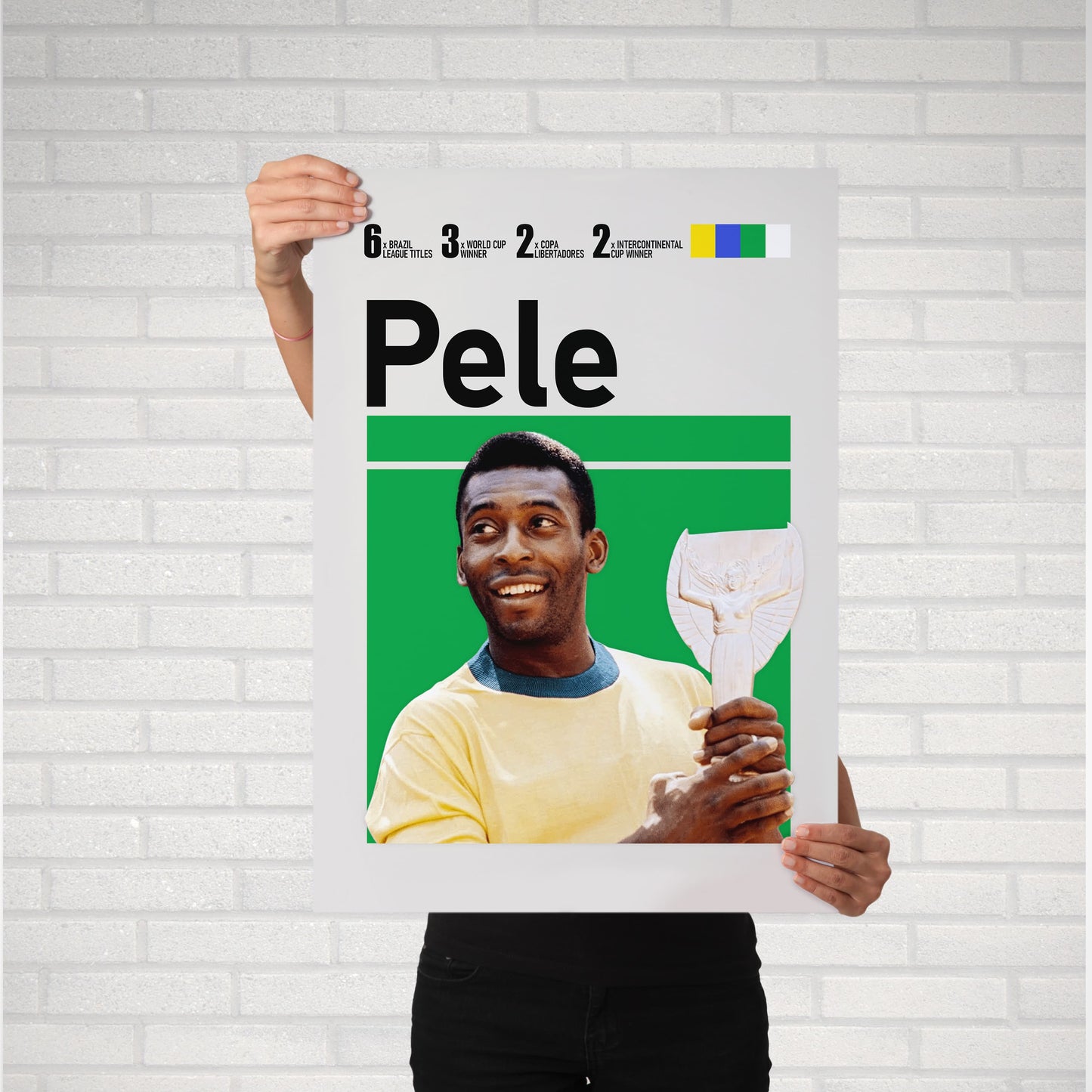 Pele Football Poster