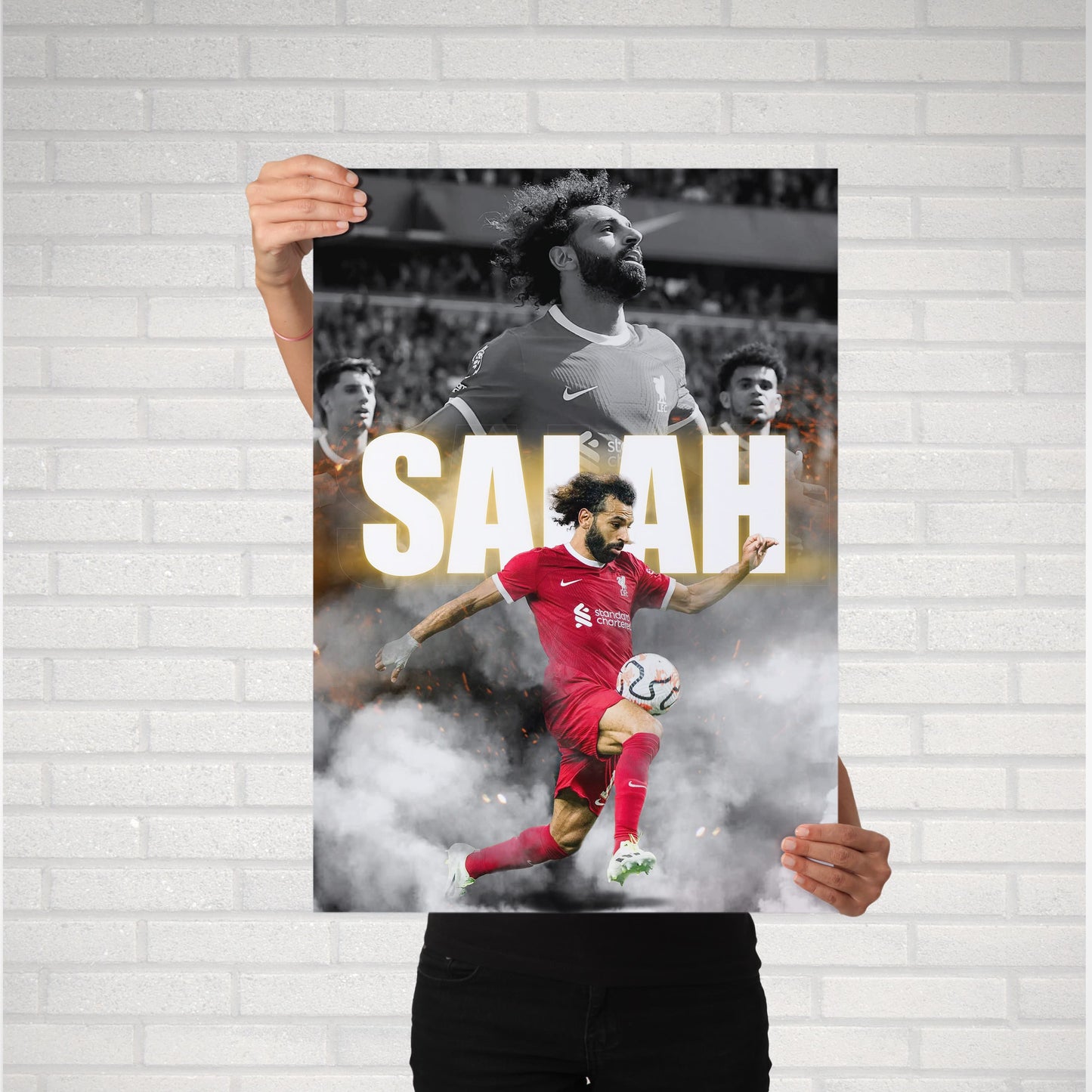 Mohamed Salah Liverpool Football Poster