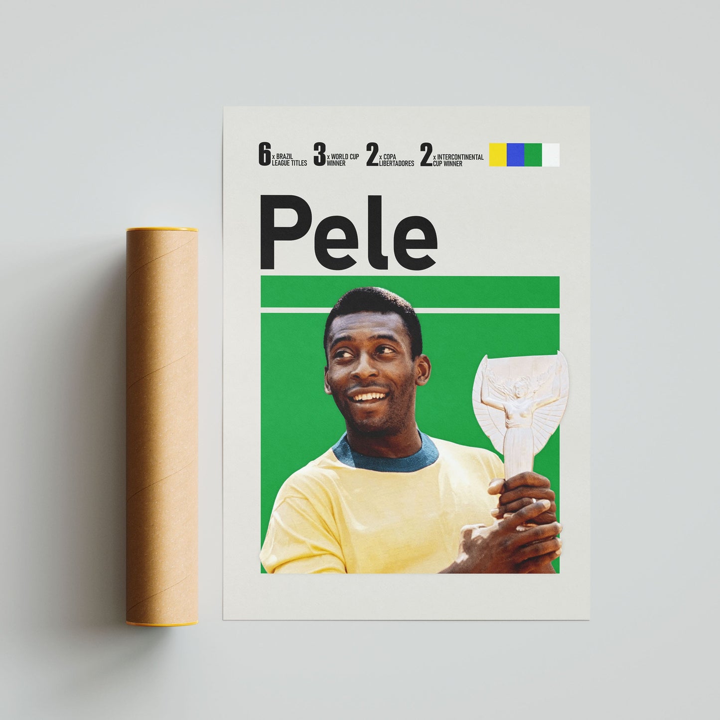 Pele Football Poster