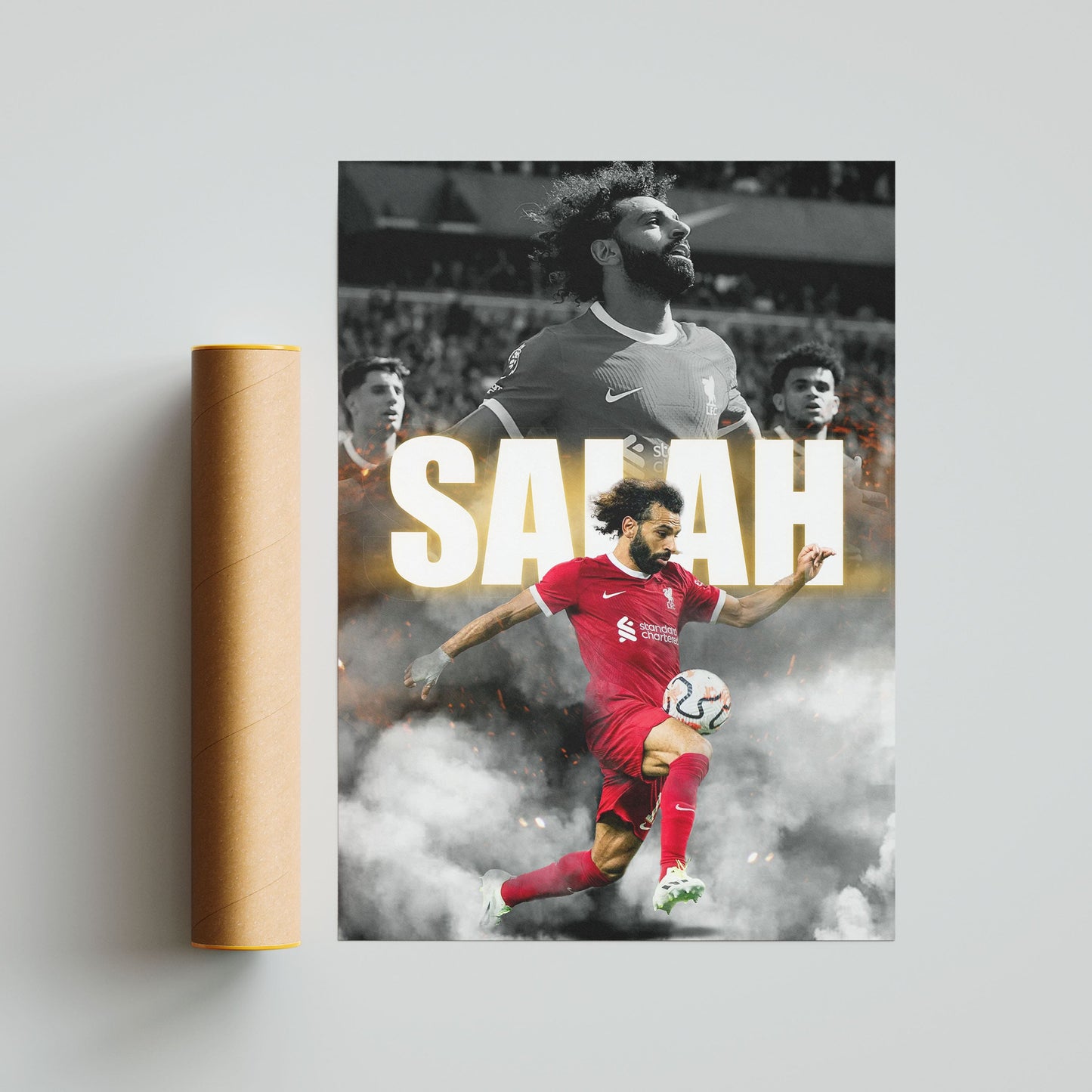 Mohamed Salah Liverpool Football Poster