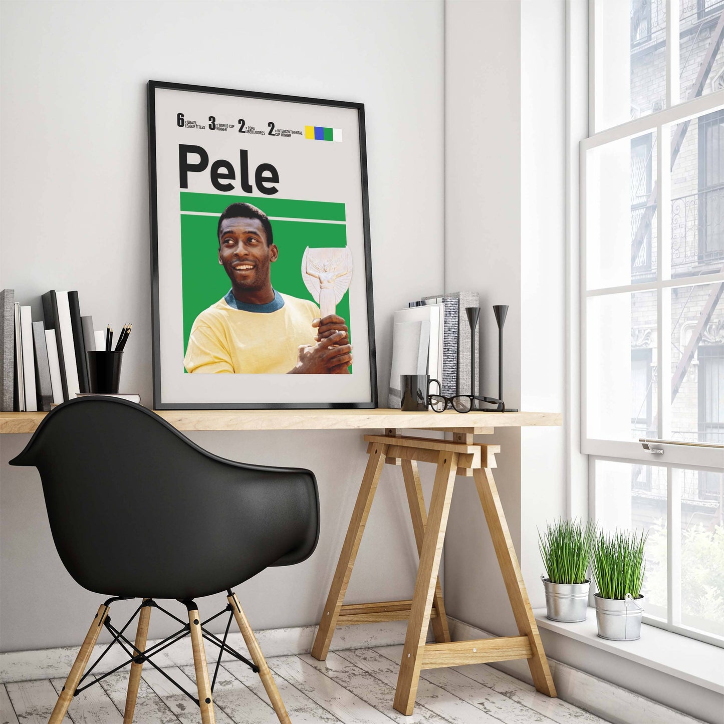 Pele Football Poster