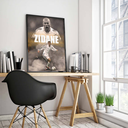 Zinedine Zidane Real Madrid Football Poster