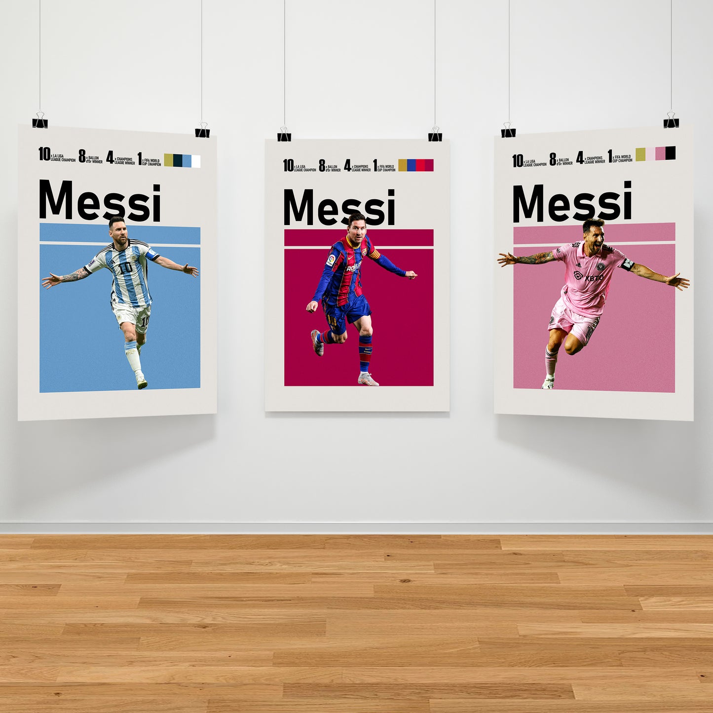 Lionel Messi Poster Bundle - TheFootballCornerUK